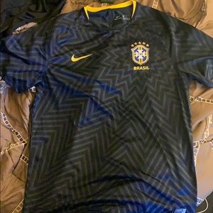 Brazil Dri- Fit soccer jersey .